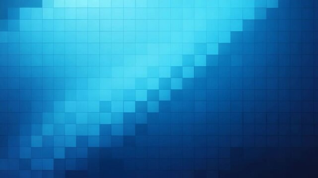 Abstract blue pixelated background with gradient effect  