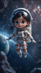 astronaut in space