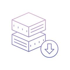 Data Download Vector icon