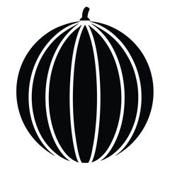 vector illustration of a watermelon.