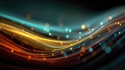 Vibrant light streaks dance in darkness, a dreamy fusion of color and motion