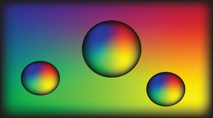Colorful Gradient Spheres