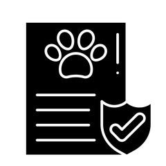 Pet Insurance glyph icon