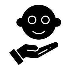 Baby Coverage glyph icon