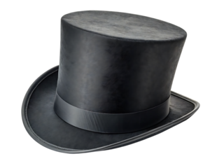 Classic Black Top Hat Elegant Headwear for Formal Occasions