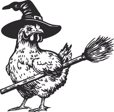vector illustration of a chicken, rooster vector, animal farm vector