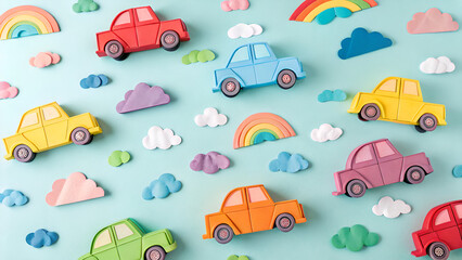 seamless pattern with cars