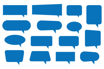 Obraz premium Speech bubble comic buttons for web design. Speech bubble collection. Speech bubble box icon.