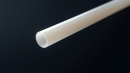 Closeup of plastic straw