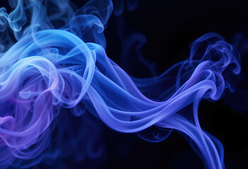 Fototapeta premium Vibrant Blue and Purple Smoke