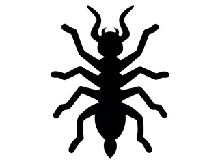 Silhouette of a Spider or Insect, silhouette of a spider or insect, perfect for illustrations related to arachnids, insects, or pest control. spider, insect, arachnid, bug, pest, pest control, inverte