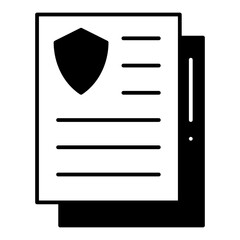 Policy Document dualtone icon