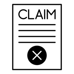Claim Rejected dualtone icon