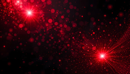  red star abstract  background  |  Abstract Light Burst with Sparkles |  Celestial Explosion with Colorful Fire and Glow | Festive Holiday Celebration Background  