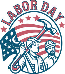 Celebrating American Workers A T-Shirt Design For Labor Day in The USA