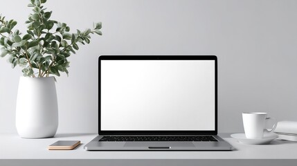 laptop mockup on grey backgorund --ar 16:9 --raw --v 7 Job ID: e298d04f-6aa8-4524-b63f-6c3b2810c793