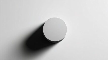 Floating 3D Shape Minimal Design Soft Shadows Diffused Light Abstract Element Gentle Form Subtle Gradient Contemporary Visual Lightweight Object Serene Atmosphere Calm Aesthetic
