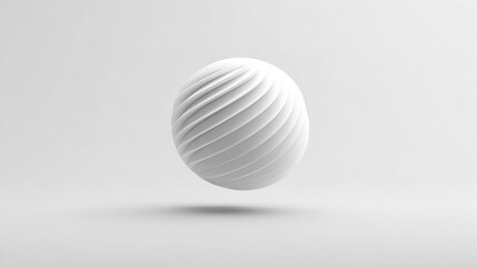 Serene Simplicity Floating 3D Shape in Gentle Light Abstract Design Element for Modern Projects Calm Visual Harmony
