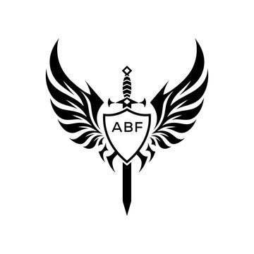 ABF letter logo. Wings of Valor ABF Emblem. ABF Warrior Seal.
