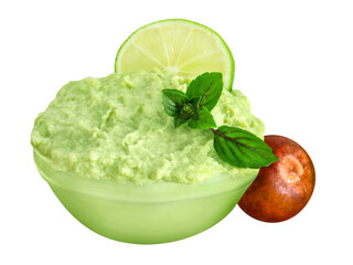 Avocado Guacamole  Hintergrund transparent PNG cut out