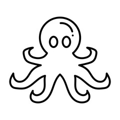 Octopus line icon