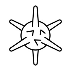 Sea Urchin line icon