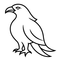 Eagle Line art on white background