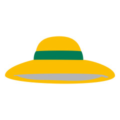 Yellow ladies hat