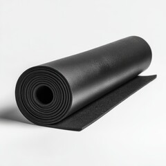 Fitness mat rolled up