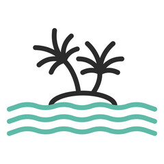 Lone island colored stroke icon