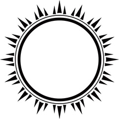 抽象的なフレーム　ブラック