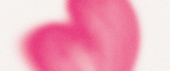 Pink grainy background crimson heart shape abstract noise texture banner poster header cover design