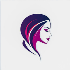 Modern beauty logo isolated on white background.