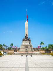 Rizal Park, aka Luneta, and Rizal Monument located in Manila, Philippines