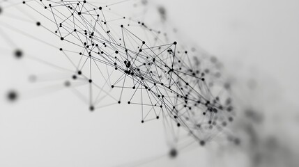 Network of dots and lines forming a complex diagram representing connectivity and interconnected systems