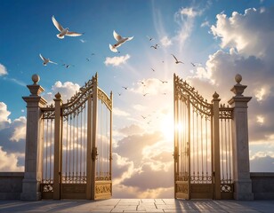 Golden gates to heaven