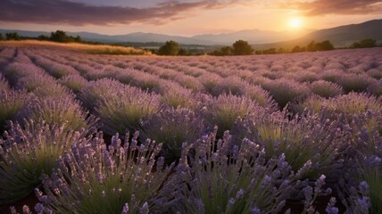 Field of lavender or poppies