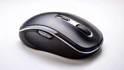 wireless computer mouse isolated on white background candid close up shot