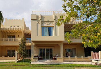 The Oriental residential building architecture in Qatar