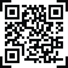 QR code. QR code on white background. Vector illustration.