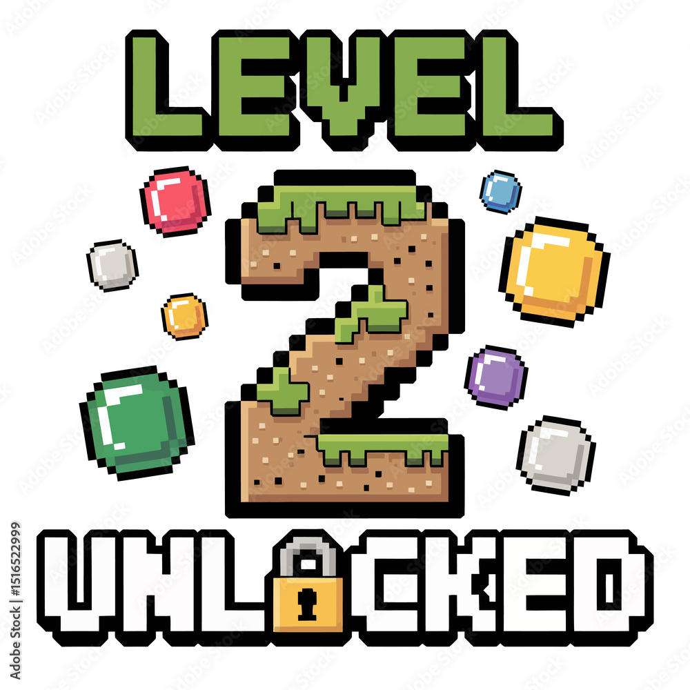 Fototapete pixelated graphics showcase the phrase 