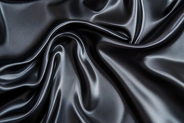 Obraz premium Shades of black and silver on wet silk with a natural luster texture 