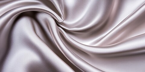 Obraz premium Smooth transitions of matte silk on a neutral light gray background 