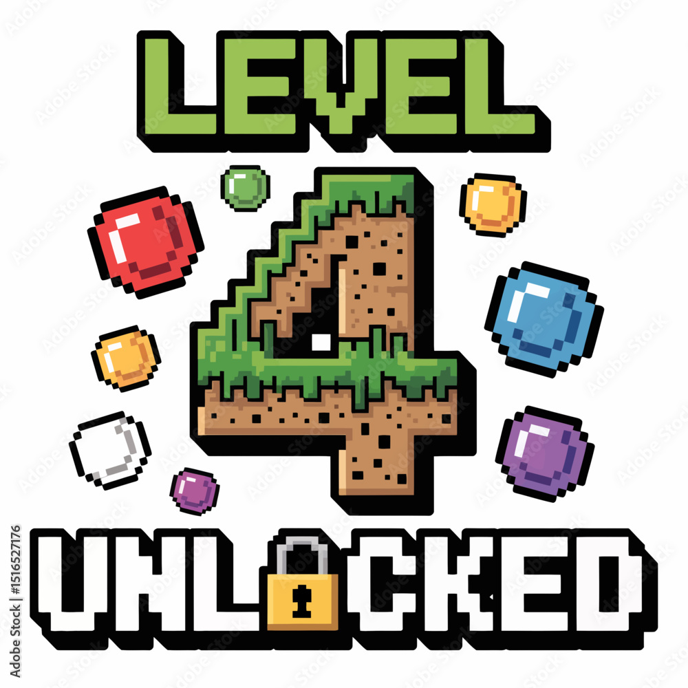 Fototapete pixelated graphics showcase the phrase 