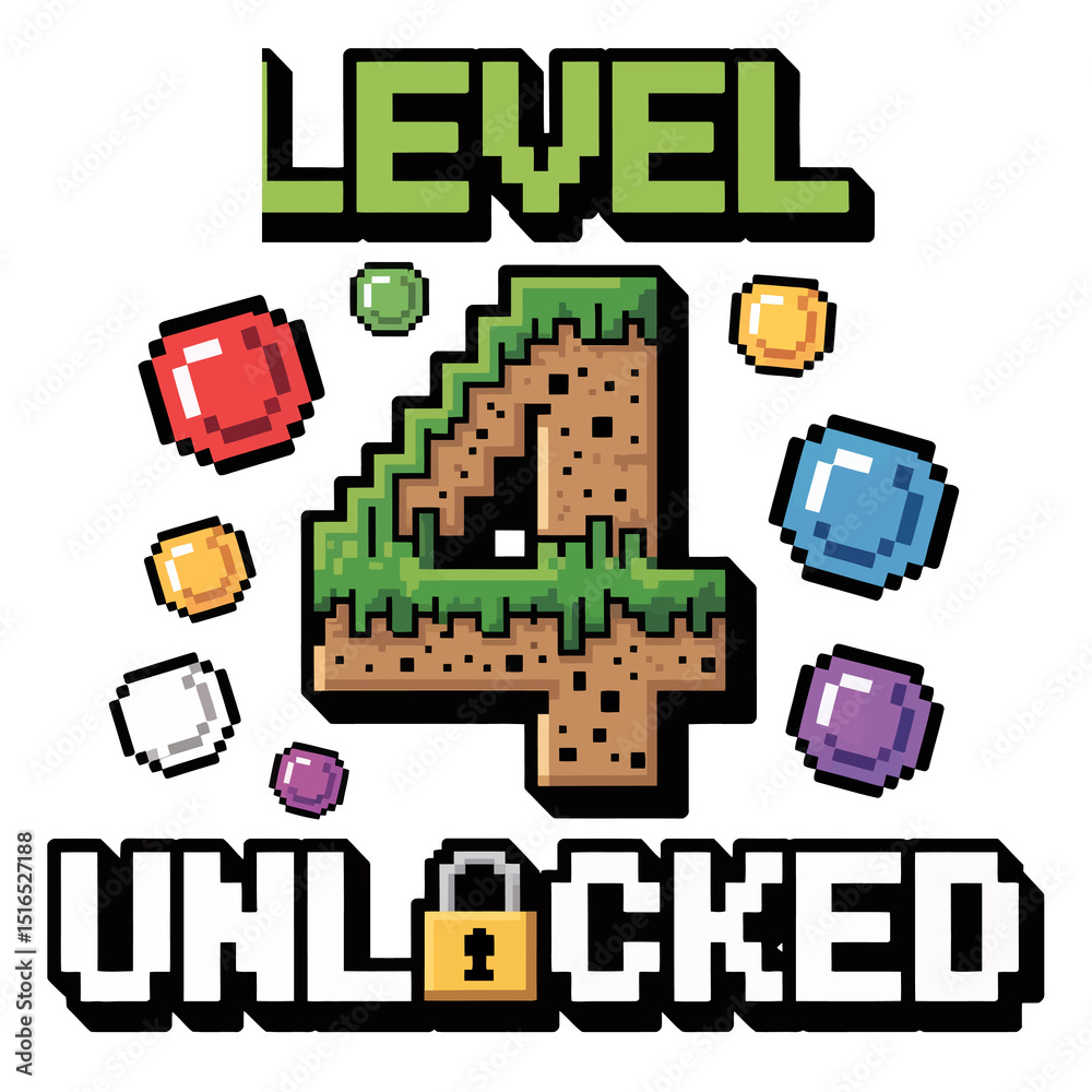 Fototapete pixelated graphics showcase the phrase 