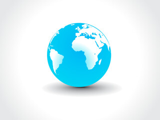 globe on white background