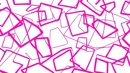 neon pink outlines of geometric forms