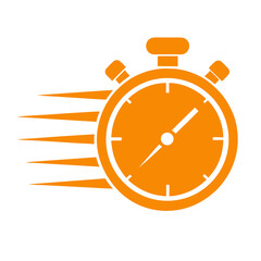 Speed Stopwatch Logo Vector Design