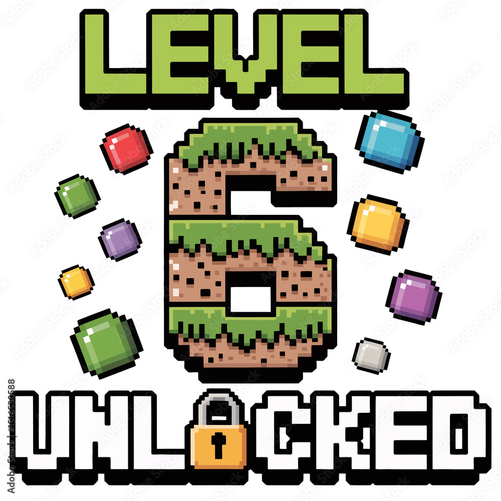 Fototapete pixelated graphics showcase the phrase 