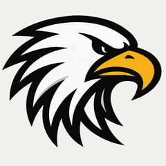 Obraz premium cartoon picture of an Eagle head mascot